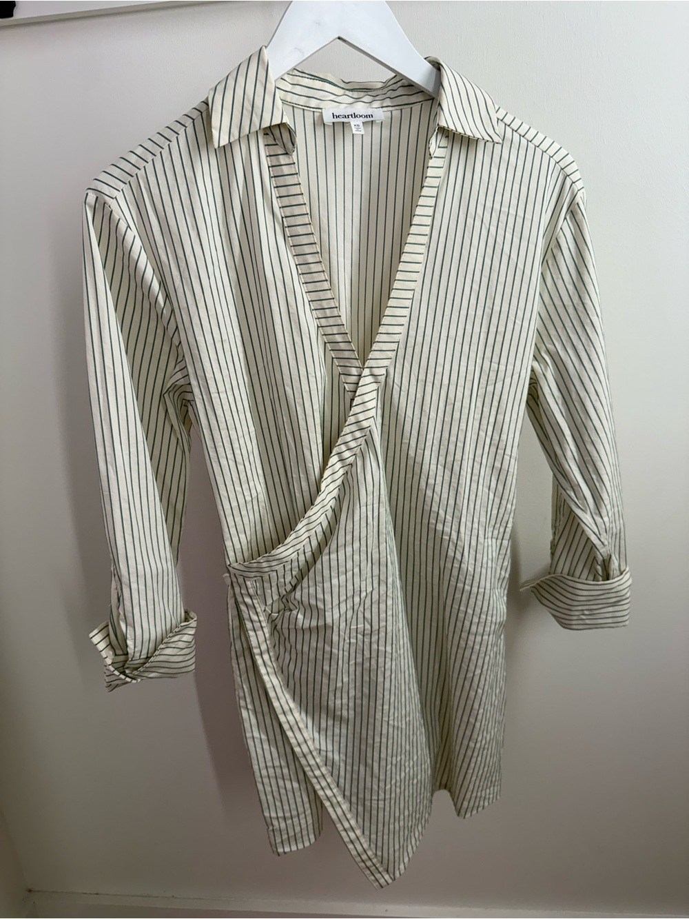 Heartloom Green & Cream Shirt Dress